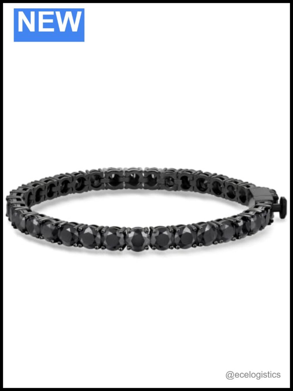 Moissanite Iced Out Tennis Bracelet Stainless Steel 8in Unisex Gift